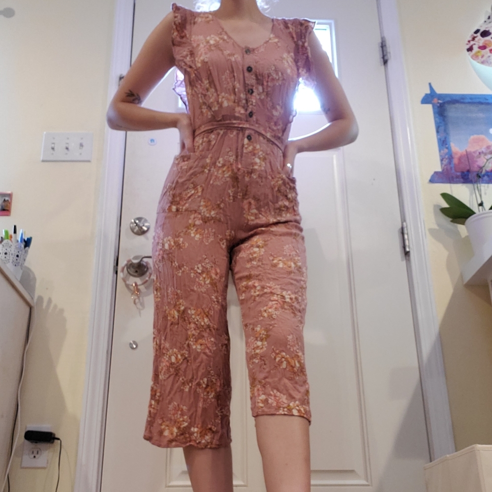 Boho floral jumpsuit